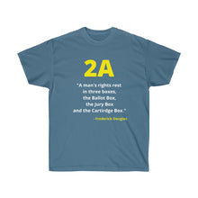 Load image into Gallery viewer, Frederick Douglas Quote: 3 Boxes - Unisex Ultra Cotton Tee