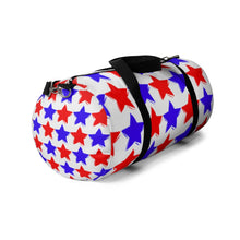Load image into Gallery viewer, "Red and Blue Stars. Patriotic." Duffel Bag