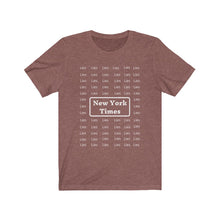 Load image into Gallery viewer, Media. Lies. New York Times. Unisex Jersey Short Sleeve Tee - GRW Designs