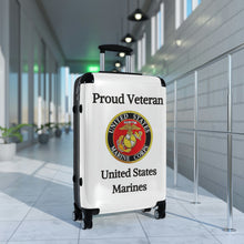 Load image into Gallery viewer, Proud Veteran - U.S. Marines - Suitcases