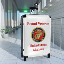 Load image into Gallery viewer, Proud Veteran - U.S. Marines - Suitcases