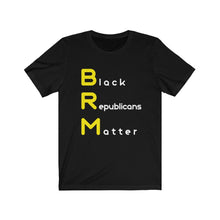 Load image into Gallery viewer, BLM. "Black Republicans Matter." Unisex Jersey Short Sleeve Tee