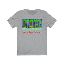 Load image into Gallery viewer, Democrats. Washington D.C.. Congress. "Drain the Swamp. Vote Republican." Unisex Jersey Short Sleeve Tee