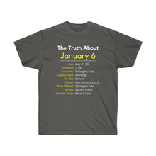 Load image into Gallery viewer, The Truth about Jan. 6 - Unisex Ultra Cotton Tee