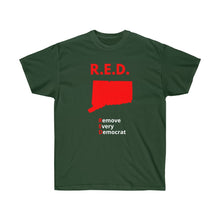 Load image into Gallery viewer, Connecticut - R.E.D. = Remove Every Democrat - Unisex Ultra Cotton Tee