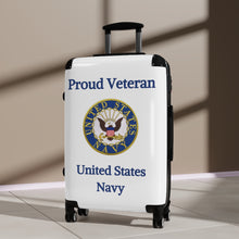Load image into Gallery viewer, Proud Veteran - U.S. Navy - Suitcases