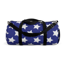 Load image into Gallery viewer, "White Stars, Blue Field. Patriotic." Duffel Bag