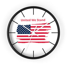 Load image into Gallery viewer, "United We Stand" Tattered Flag Wall clock