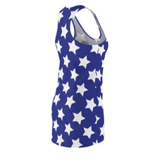 Load image into Gallery viewer, Stars Dress. Women's Cut & Sew Racerback Dress