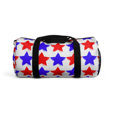 Load image into Gallery viewer, "Red and Blue Stars. Patriotic." Duffel Bag