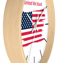 Load image into Gallery viewer, "United We Stand" Tattered Flag Wall clock