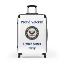 Load image into Gallery viewer, Proud Veteran - U.S. Navy - Suitcases