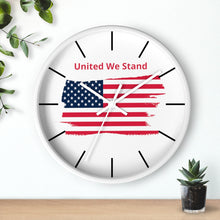 Load image into Gallery viewer, "United We Stand" Tattered Flag Wall clock