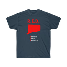 Load image into Gallery viewer, Connecticut - R.E.D. = Remove Every Democrat - Unisex Ultra Cotton Tee