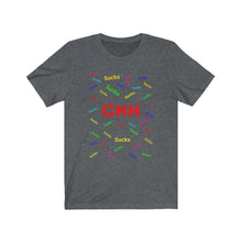 Load image into Gallery viewer, Media. Politics. "CNN Sucks."Unisex Jersey Short Sleeve Tee - GRW Designs