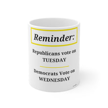 Load image into Gallery viewer, Politics. Voting. Mug 11oz - GRW Designs