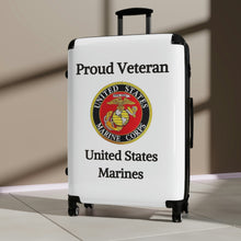 Load image into Gallery viewer, Proud Veteran - U.S. Marines - Suitcases