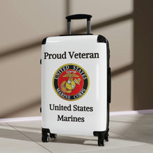 Load image into Gallery viewer, Proud Veteran - U.S. Marines - Suitcases
