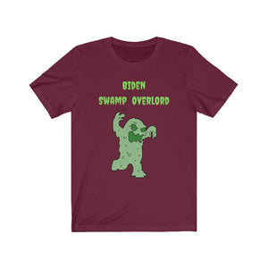 Biden. "Swamp Overlord."  Unisex Jersey Short Sleeve Tee