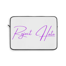 Load image into Gallery viewer, Reject Hate. Purple. Laptop Sleeve
