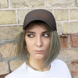 "Reject Hate." Orange. Unisex Twill Hat