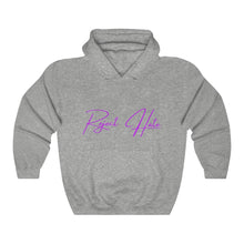 Load image into Gallery viewer, Reject Hate. Purple. Unisex Heavy Blend™ Hooded Sweatshirt
