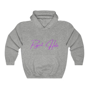 Reject Hate. Purple. Unisex Heavy Blend™ Hooded Sweatshirt