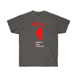 Illinois - R.E.D. = Remove Every Democrat - Unisex Ultra Cotton Tee