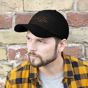 "Reject Hate." Orange. Unisex Twill Hat