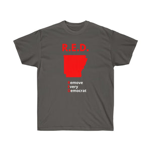 Arkansas - R.E.D. = Remove Every Democrat - Unisex Ultra Cotton Tee