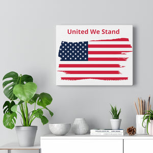 "United We Stand" Tattered Flag Canvas Gallery Wrap