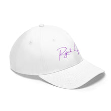 Load image into Gallery viewer, Reject Hate. Purple. Unisex Twill Hat
