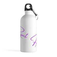 Load image into Gallery viewer, Reject Hate. Purple. Stainless Steel Water Bottle
