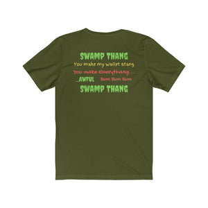 Democrats.  Swamp Thang."  Unisex Jersey Short Sleeve Tee