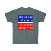 Load image into Gallery viewer, The Big Lie: Biden Won. - Unisex Ultra Cotton Tee
