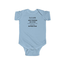 Load image into Gallery viewer, 2nd Amendment. God Fearing.  Infant Fine Jersey Bodysuit - GRW Designs
