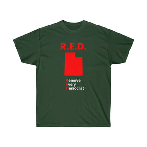 Utah - R.E.D. = Remove Every Democrat - Unisex Ultra Cotton Tee