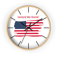 Load image into Gallery viewer, &quot;United We Stand&quot; Tattered Flag Wall clock
