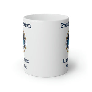 Proud Veteran - U.S.A.F. - White Mug, 11oz