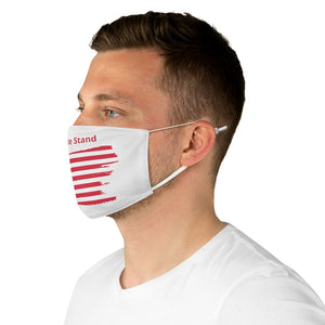 "United We Stand" Tattered Flag  Fabric Face Mask