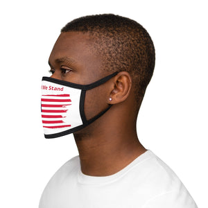 "United We Stand" Tattered Flag Mixed-Fabric Face Mask