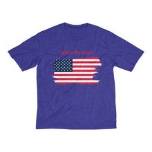 Load image into Gallery viewer, &quot;United We Stand&quot; Tattered Flag Men&#39;s Heather Dri-Fit Tee
