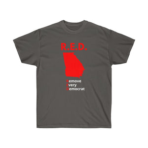 Georgia - R.E.D. = Remove Every Democrat - Unisex Ultra Cotton Tee