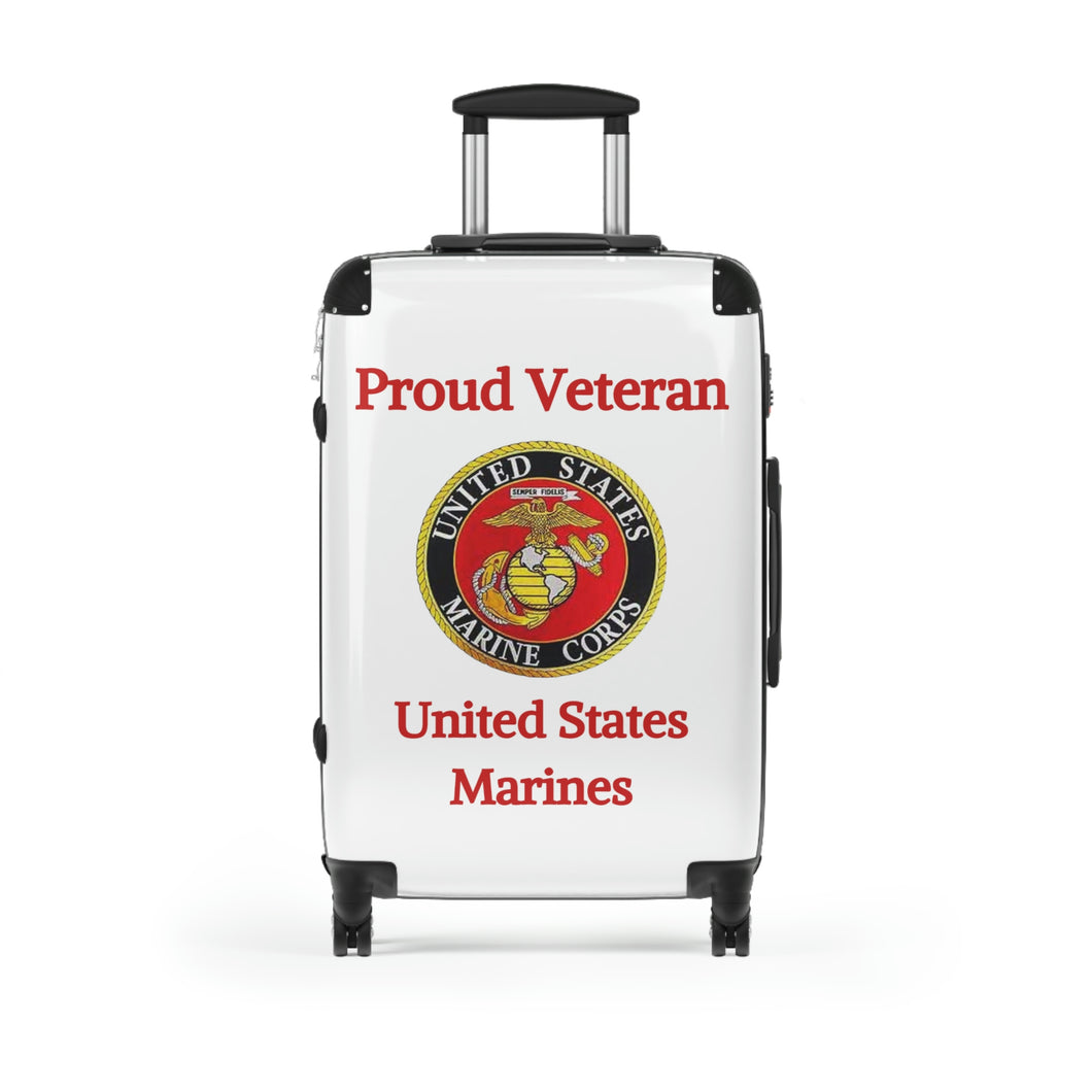 Proud Veteran - U.S. Marines - Suitcases
