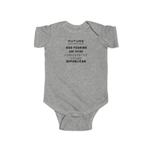 Load image into Gallery viewer, 2nd Amendment. God Fearing.  Infant Fine Jersey Bodysuit - GRW Designs
