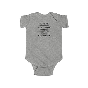 2nd Amendment. God Fearing.  Infant Fine Jersey Bodysuit - GRW Designs