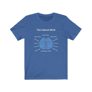 "The Liberal Mind - White."  Unisex Jersey Short Sleeve Tee