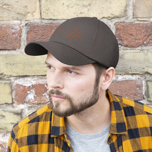 "Reject Hate." Orange. Unisex Twill Hat