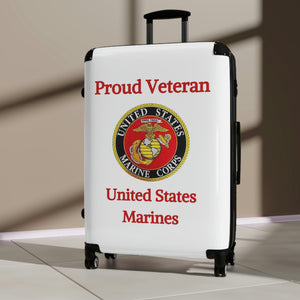Proud Veteran - U.S. Marines - Suitcases
