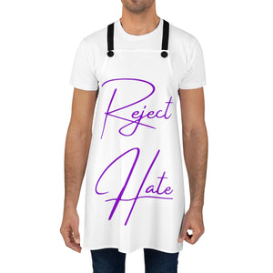 "Reject Hate. Purple."  Apron